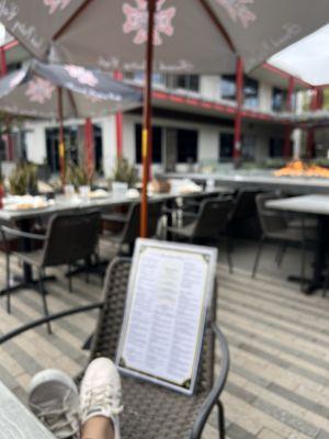 Outside dining, pet friendly