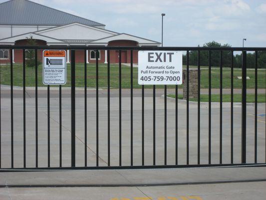 Gated Entrance and Exit