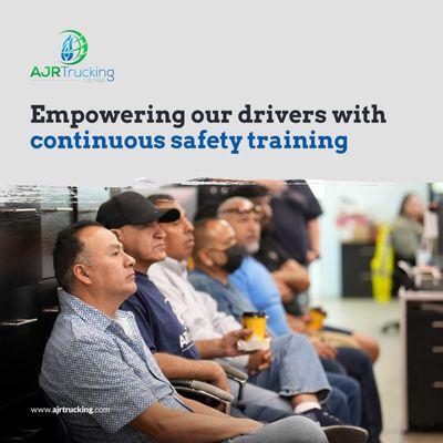 By investing in continuous safety training, we empower our team with the knowledge and skills needed to navigate the roads with confidence.