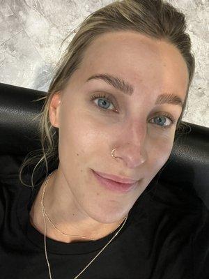 Brow lamination and tint!