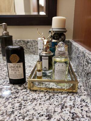 Under Hill deodorant and Saint Rita Parlor parfum.