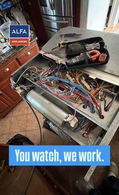 At ALFA Appliances, we handle the complex stuff -- so you can relax and watch the pros work.