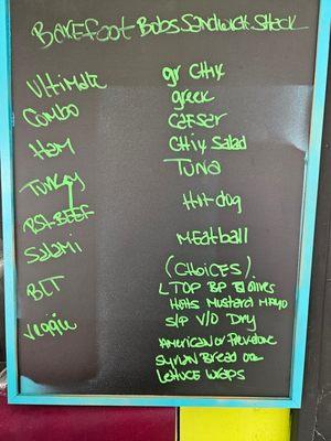Barefoot bobs sandwich shack