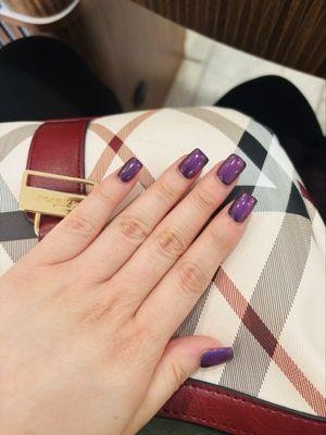 Purple cat eye style