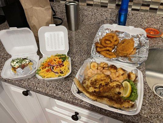 Grilled Captain Smith Combo to go