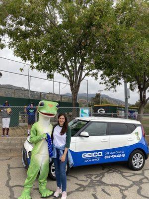 Everyone loves Martin, especially when he's out supporting families at events.