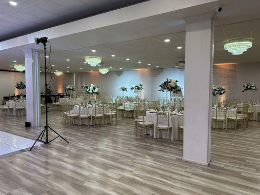 The beautiful decor that Emik and her staff made possible for my daughters quince ańos