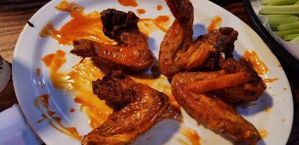 Buffalo Wings.  Okay, I ate some before remembering to take a pic. But, they were so good, I couldn't wait to dive in.