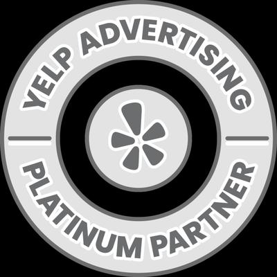 We are part of the top Yelp Platinum Partners!