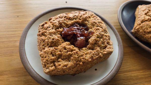 Apple scone - filled with delicious apple jam!