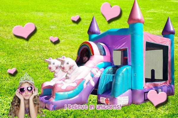 Unicorn combo with a slide