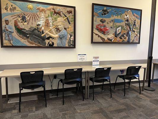 Tables to charge laptops and other devices