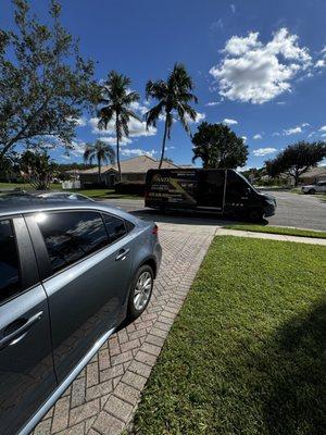 Lug extraction and tire replacement in West Palm Beach, FL