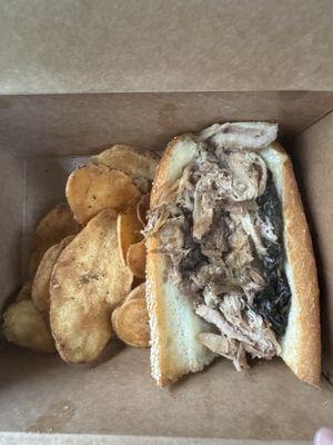 Great Italian pulled pork sandwich