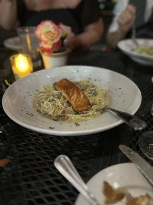 Carbonara with Salmon