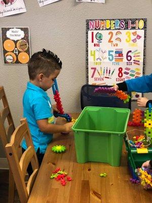 Fine motor skills are developed through time spent playing. Learning with a smile on your face. :)