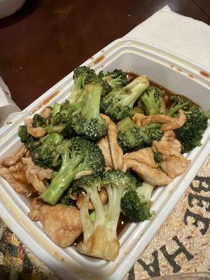 Chicken with broccoli