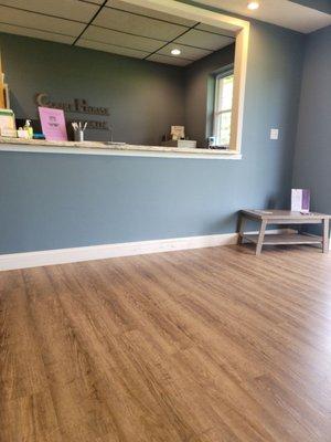 This is the reception area