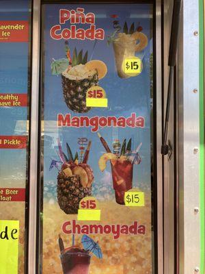 Drinks in a pineapple!