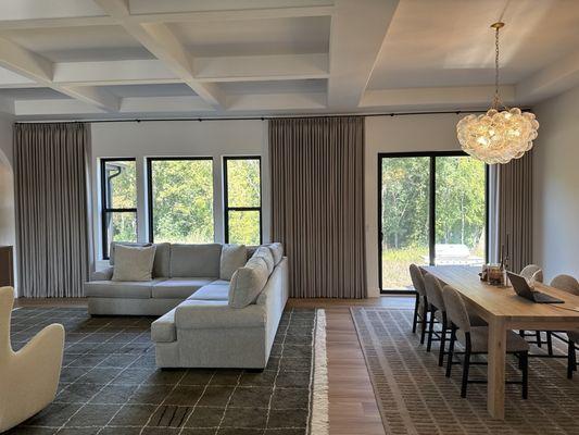 After the drapes were hemmed! Absolutely stunning work.