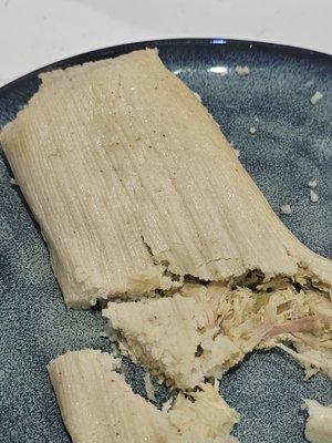 Tamal verde de pollo