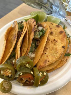 3 quesabirria- 8.25$, tax- 76c