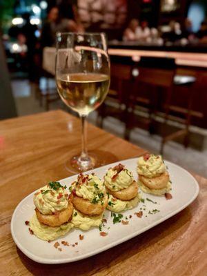 Deviled eggs! So yummy!