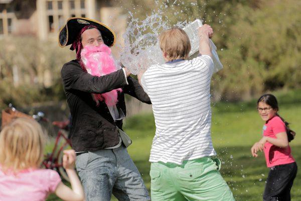 Pirate pink beard going overboard!