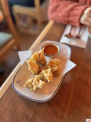 crispy bean curd dumplings