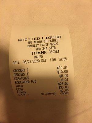 Bought 4 masks and a 6 pack of corona extra.