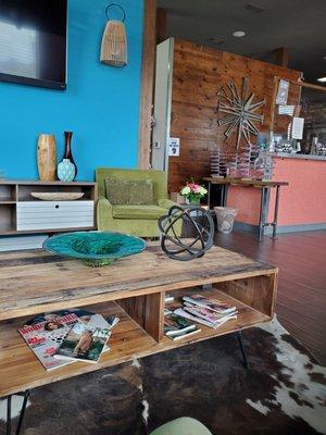 Wife treating me.  Not my thing making her happy.  Pedicure was quite nice might do this again.