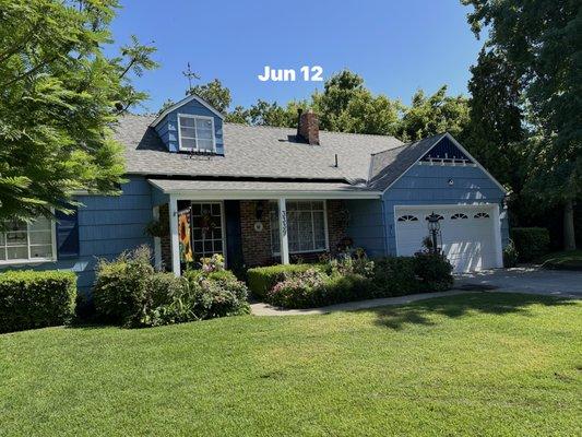 Newly installed roof.