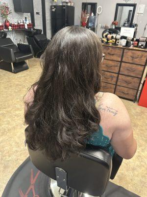 Extreme long layer cut