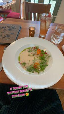 Watermelon margarita, Thai coconut bisque