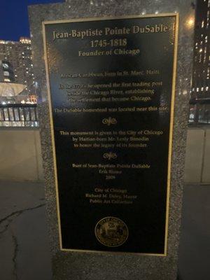 Jean-Baptiste Pointe DuSable Monument