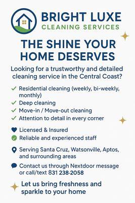 Bright Luxe Cleaning Services