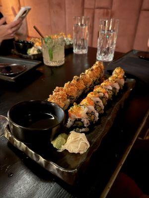 King Crab Roll & a prawn roll. Loved loved loved the king crab roll