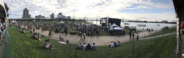 July 4, 2017 - pano view from the VIP area