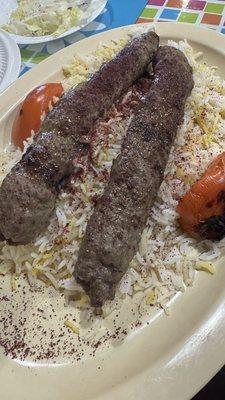 Koobideh kabob plate
