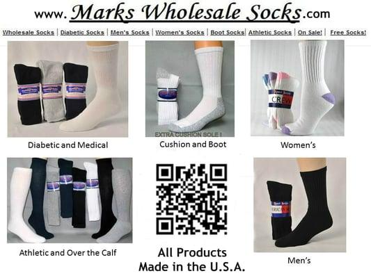 Marks Wholesale Socks Print Advertisement