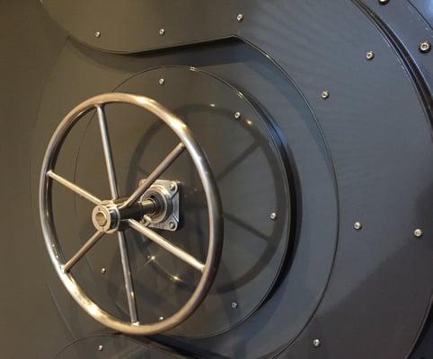 Faux bank vault front door - North Beach, San Francisco