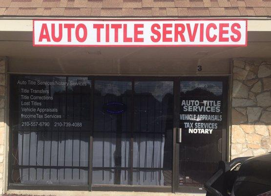Auto Title Services/bonded titles