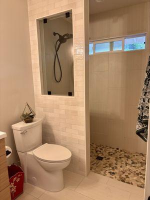 Glass shower door to come