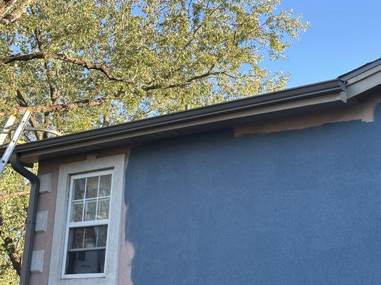 Roof and gutters were replaced