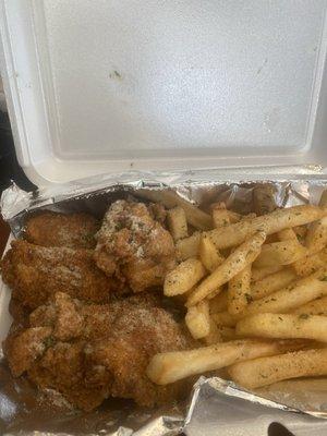 Fried Party Wings & Fries