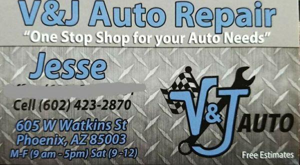 V and J Auto Repair