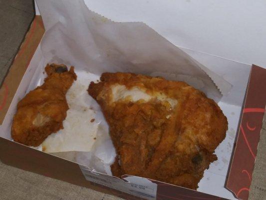 $4.98 for those two pieces.
Tasty