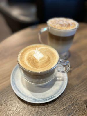 Cappuccino and Cream brûlée