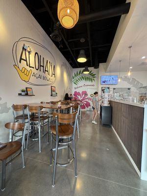 Tropical, interior design and seating