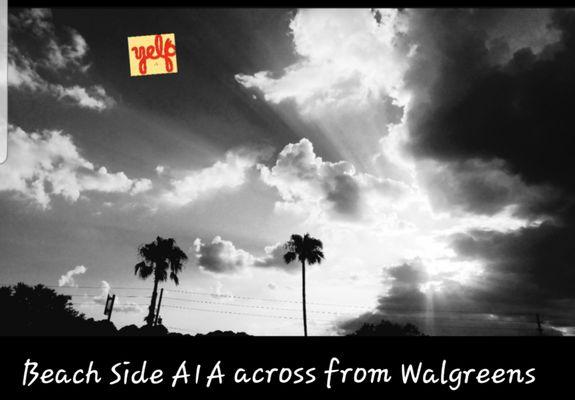 What a Gorgeous new day.."at the corner of Happy & Healthy" A1A & Palm Valley #yelpjax #walgreens #cloudparade #sunshine #walkinbeauty